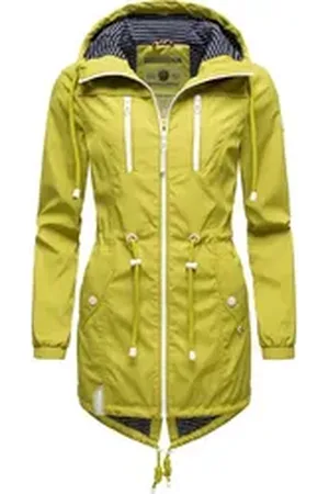 Navahoo Outdoorjacke Mein Nachtsternchen modische Damen Outdoor Übergangsjacke mit Kapuze grün XS (34)