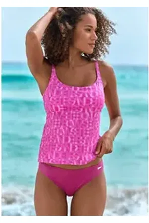 ELBSAND Tankini-Top Letra, mit tollem Wording rosa 38