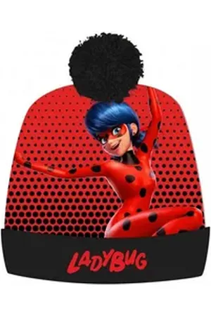 MIRACULOUS EplusM Bommelmütze Ladybug Kinder Wintermütze Rot Gr. 52 cm kopfumfang rot 52 cm