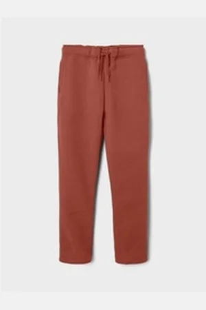 NAME IT Sweatpants Jogginghose mit Zier-Tunnelzug NKMLENO NKMLENO SWEAT PANT BRU NOOS blau|braun 134