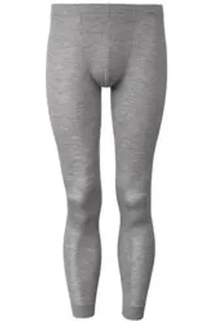Calida Lange Unterhose Wool & Silk Herren (1-St) grau S (46/48)