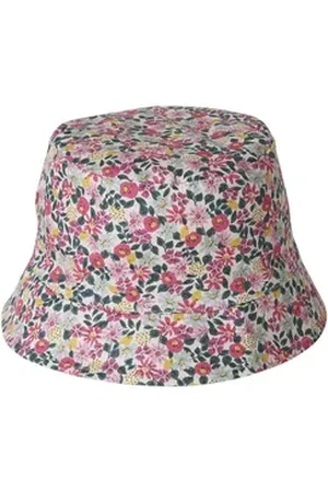 Vertbaudet Beanie Wendbarer Mädchen Sonnenhut mit Blumenmuster rosa 128/140