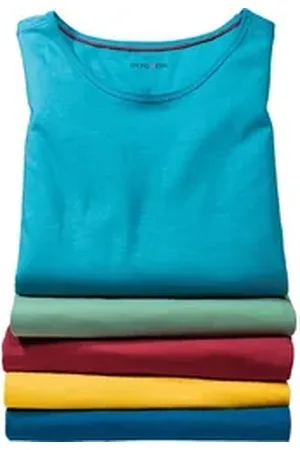 Otto Kern Tanktop (Packung, 5er-Pack) formstabile, farbsatte Qualität, aus 100% Baumwolle bunt XXXL