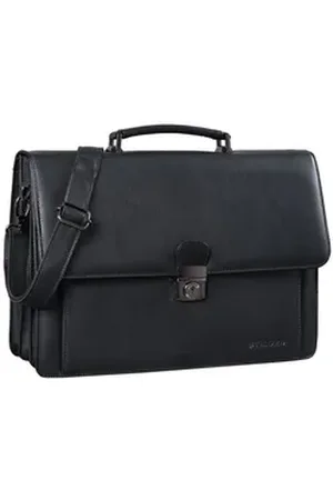 STILORD Aktentasche "Angelo" Vintage Aktentasche Echtleder schwarz