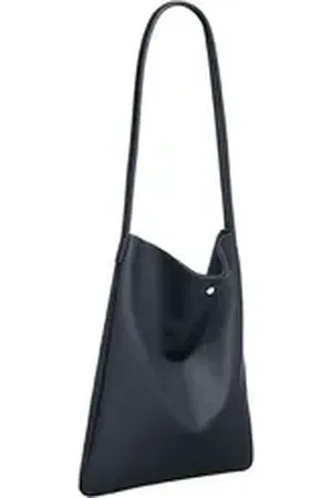 CASPAR Schultertasche Mittelgroßer Leder Shopper Damen Tasche - CLASSIC LINE - Modell No.822, Casual, leicht & unempfindlich - 100% Echtleder - Handmade in Italy blau