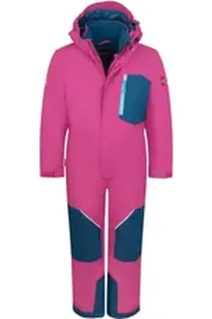 TROLLKIDS Schneeoverall Isfjord Wasserdicht blau|rosa 104