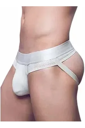 2EROS String Aktiv Boreas Jockstrap Underwear Whitecap Gray S grau|weiß S