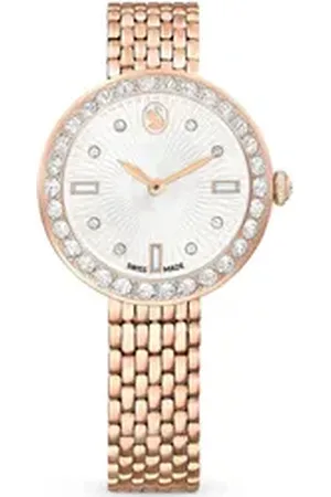 Swarovski Quarzuhr CERTA 5672981, Armbanduhr, Damenuhr, -Kristalle, Swiss Made goldfarben