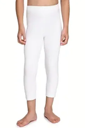 Merry Style Leggings Mädchen Caprihose 3/4 Hosen aus Baumwolle MS10-226 (1-tlg) bequem, elastischer Bund weiß 128