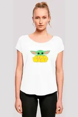 F4NT4STIC T-Shirt Star Wars The Mandalorian Baby Yoda Print weiß 4XL