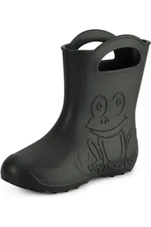 Ladeheid EVA Regenschuhe für Frauen LA-CA-09 Gummistiefel Damen federleichte Gartenschuhe mit Griffen grau 38-39 EU