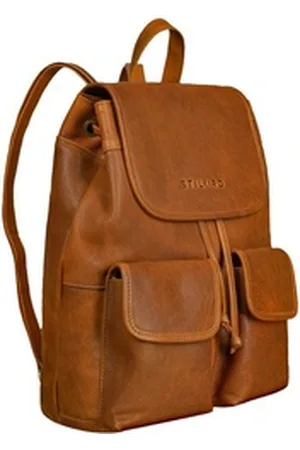 STILORD Cityrucksack "Grace" Cityrucksack Leder braun