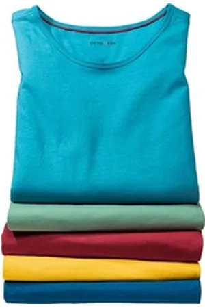 Otto Kern Tanktop (Packung, 5er-Pack) formstabile, farbsatte Qualität, aus 100% Baumwolle bunt L