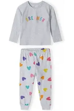 Minoti Pyjama mit Allover-Print (3-14y) grau 128-134cm