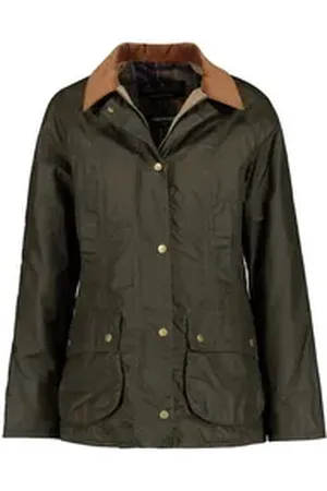 Barbour Kurzjacke Damen Jacke "Beadnell" grün 42