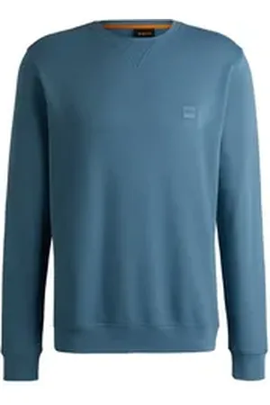 HUGO BOSS ORANGE Rundhalspullover blau XL