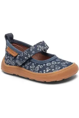 Bisgaard Barefoot ballet Weite: normal Hausschuh, Ballerina, Barfußschuh, Klettschuh, Größenschablone zum Download blau 24 EU