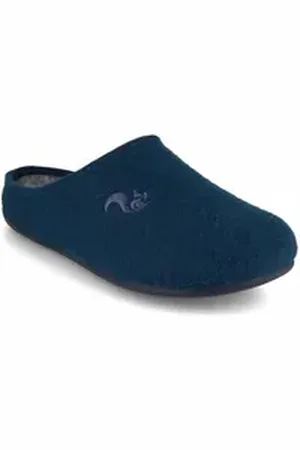 Thies Kinderpantoffel von Hausschuh aus recycelten Materialien blau 30 EU
