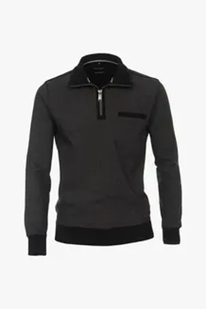 Casa Moda Troyer 413572800 Normale Passform Reine Baumwollqualität grau 3XL