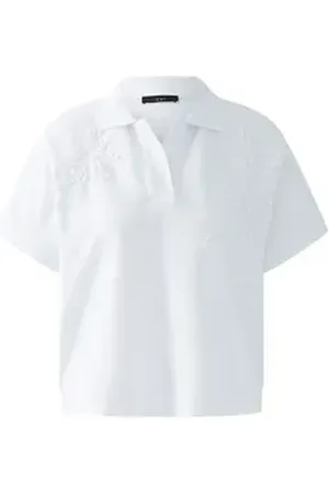 Oui Poloshirt weiß 42