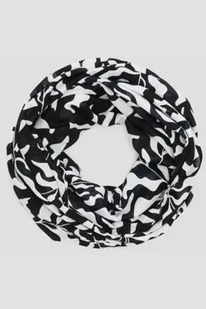 QS by s.Oliver Halstuch Loop-Schal aus Viskose schwarz