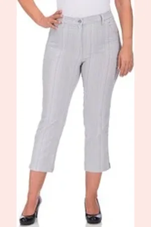 Kj 7/8-Hose BEA 7/8 bügelfrei silberfarben 48