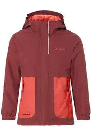 Vaude 3-in-1-Funktionsjacke Kids Campfire 3in1 Jacket Girls Doppeljacke für Alltag, Waldkindergarten und Wandern braun 104