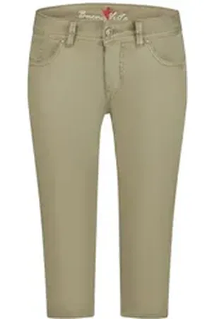Buena Vista Stretch-Jeans MALIBU-ZIP CAPRI aloe 888 B5935 4003.7143 - Stretch Twill grün XL