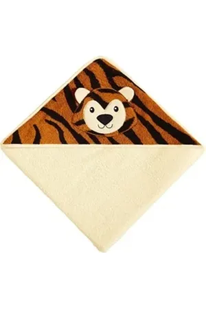 Erwin Müller Kapuzenhandtuch Kapuzenbadetuch "Tiger", Frottier (1-St), Walk-Frottier gemustert braun|orange|schwarz