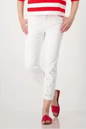 monari Stretch-Jeans weiß 40