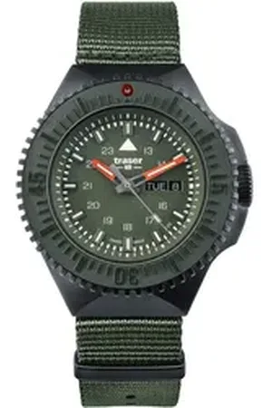 Traser Quarzuhr H3 109858 P69 Black Green Herrenuhr 46mm 20ATM H3 109858 P69 Black Green Herrenuhr 46mm 20ATM