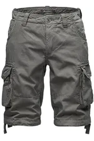 amaci Cargoshorts CRYSTAL Cargoshorts Herren Bermuda Short Hose Regular Fit grau W29