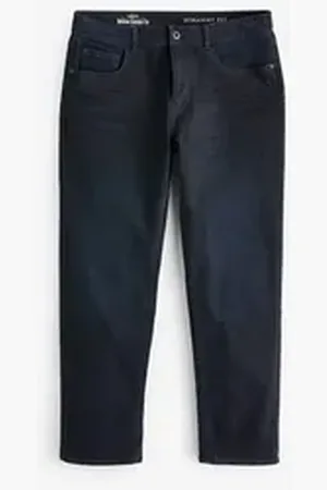 Next Straight-Jeans Straight-Fit Stretch-Jeans mit Gürtel (1-tlg) blau 34