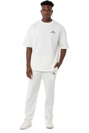 Redbridge Jogginganzug - Oversized-Sweatset - Zweiteiler mit T-Shirt & Hose (2-tlg) weiß S