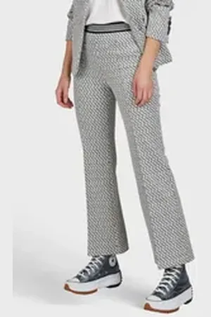 Marc Aurel Schlaghose aus Lurex-Jacquard weiß 42