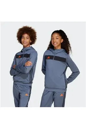 adidas Performance Kapuzensweatshirt TIRO ES SW HD Y grau|orange 128