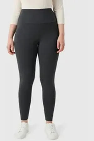 Les Lunes Leggings LUNA Bambusviskose, elastischer hoher Bund, bequem, vielseitig kombinierbar grau XL