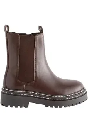 Next Klobige Chelsea-Stiefeletten aus Leder Chelseaboots (1-tlg) braun 37 EU