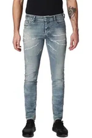 Diesel Skinny-fit-Jeans Sleenker 0689M Herren Jeans Hose Slim Skinny blau W34