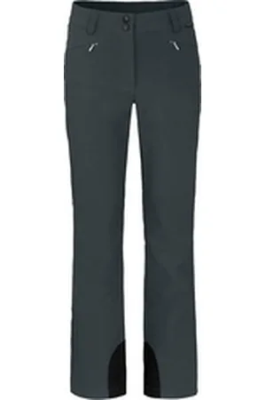 Bergson Skihose SAIMAA Damen Softshell Skihose, winddicht, elastisch, Kurzgrößen, dunkel grau grau kurz | 17