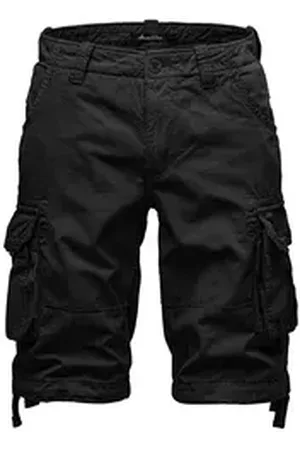 amaci Cargoshorts CRYSTAL Cargoshorts Herren Bermuda Short Hose Regular Fit schwarz W38