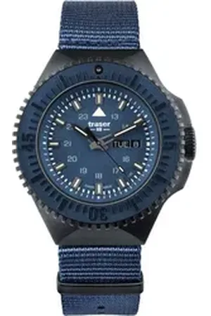 Traser Quarzuhr H3 109856 P69 Black Blue Herrenuhr 46mm 20ATM H3 109856 P69 Black Blue Herrenuhr 46mm 20ATM