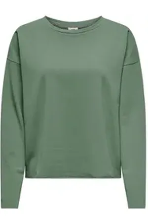 JACQUELINE DE YONG Longpullover Sweater Pullover mit Rundhals und COPENHAGEN Print JDYGAMMA L/S O-NECK SWEAT JRS DIA grün S