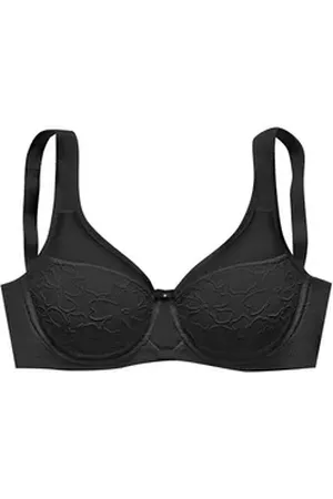 Nuance Minimizer-BH mit Bügel und breiten Trägern, aus festem Jacquardmaterial schwarz 100