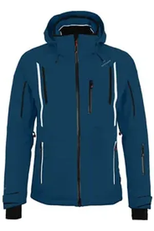 Bergson Skijacke RILEY Herren Skijacke, wattiert, 20000 mm Wassersäule, Normalgrößen, poseid blau normal | 54