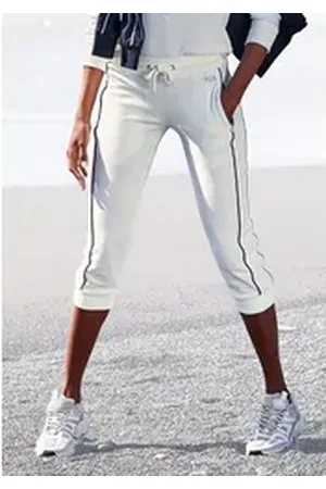 H.I.S H.I.S Caprihose mit seitlichen Piping, Loungeanzug weiß 44/46