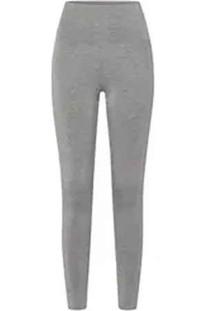 Les Lunes Leggings LUNA Bambusviskose, elastischer hoher Bund, bequem, vielseitig kombinierbar grau L
