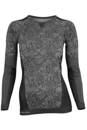 STARK SOUL Funktionsshirt Funktionsshirt Long Sleeve - Seamless - Thermounterhemd Langarm Damen grau M/L