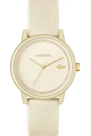 Lacoste Quarzuhr .12.12 GO 2001288, Armbanduhr, Damenuhr, Glaskristalle goldfarben
