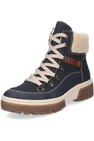 Rieker Damen Schnürboot blau Schnürboots blau 42 EU
